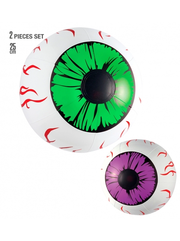 WIDMANN 2 Yeux Gonflables 25 Cm - Déco Halloween 3 WIDMANN 2 Yeux Gonflables 25 Cm - Déco Halloween