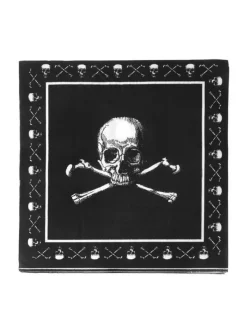 ESPA - Funny Fashion 20 Serviettes En Papier Pirate, Noir Et Blanc