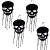 ESPA - Funny Fashion 4 Décorations De Crâne à Suspendre De 64cm 1 ESPA - Funny Fashion 4 Décorations De Crâne à Suspendre De 64cm -Spooky Decor World 4 decorations de crane a suspendre de 64cm