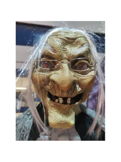 ESPA - Funny Fashion Automate Sorcière Animée Avec Grimoire -Spooky Decor World automate sorciere animee avec grimoire 3