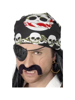 Smiffys Bandana Pirate Noir