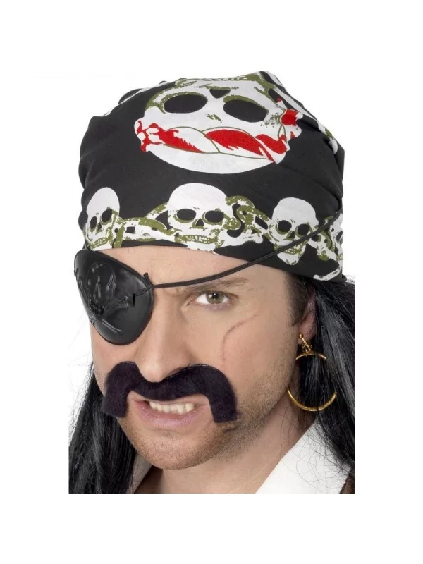 Smiffys Bandana Pirate Noir 3 Smiffys Bandana Pirate Noir