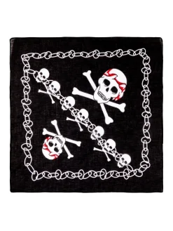 WIDMANN Bandana Tête De Mort (55x55 Cm) -Spooky Decor World bandana tete de mort 55x55 cm 2