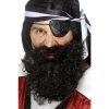 Smiffys Barbe Pirate Noire Avec élastique -Spooky Decor World barbe pirate noire avec elastique