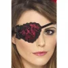 Smiffys Cache-oeil Pirate Femme Rouge Dentelle -Spooky Decor World cache oeil pirate femme rouge dentelle