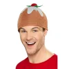 Smiffys Chapeau De Pudding De Noël Marron -Spooky Decor World chapeau de pudding de noel marron