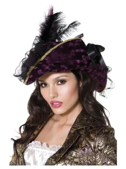 Smiffys Chapeau Pirate Femme -Spooky Decor World chapeau pirate femme 2