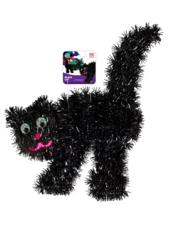 WIDMANN Chat Noir En Fil De Lame Pour Décoration Halloween 30 X 36 Cm -Spooky Decor World chat noir en fil de lame pour decoration halloween 30 x 36 cm 2