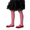 Smiffys Collants Enfant à Rayures Rouge Et Blanc 8-12 Ans 2 Smiffys Collants Enfant à Rayures Rouge Et Blanc 8-12 Ans -Spooky Decor World collants enfant a rayures rouge et blanc 8 12 ans
