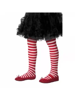 Smiffys Collants Enfant à Rayures Rouge Et Blanc 8-12 Ans