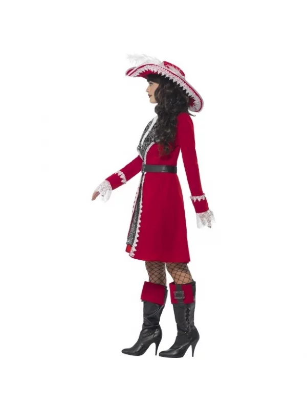 Smiffys Costume Authentique Femme Capitaine Luxe (robe, Veste, Cravate Et Couvre-bottes) 4 Smiffys Costume Authentique Femme Capitaine Luxe (robe, Veste, Cravate Et Couvre-bottes) – Image 2