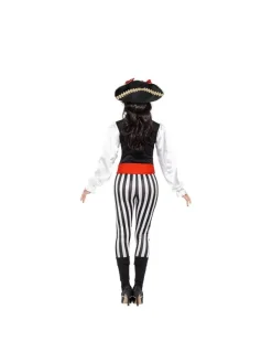 Smiffys Déguisement Pirate Femme (haut, Pantalon, Couvre-bottes, Tour Du Cou Gothique Et Ceinture) -Spooky Decor World costume pirate femme 23 3