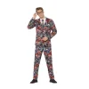 Smiffys Costume Sexy Homme, Motif Clown Maléfique (veste, Pantalon, Cravate) -Spooky Decor World costume sexy homme motif clown malefique veste pantalon cravate