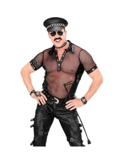 WIDMANN Cravache Noire Aspect Cuir - 60 Cm -Spooky Decor World cravache noire aspect cuir 60 cm 2