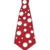 WIDMANN Cravate De Clown Rouge à Pois Blancs 2 WIDMANN Cravate De Clown Rouge à Pois Blancs -Spooky Decor World cravate de clown rouge a pois blancs