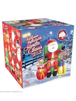 WIDMANN Décoration Père Noël, Gonflable Et Lumineuse - Tête Animée Et Musique 7 WIDMANN Décoration Père Noël, Gonflable Et Lumineuse - Tête Animée Et Musique -Spooky Decor World decoration pere noel gonflable et lumineuse tete animee et musique 2