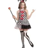 WIDMANN Déguisement Arlequin Fille (robe, Mini-chapeau) -Spooky Decor World deguisement arlequin fille robe mini chapeau