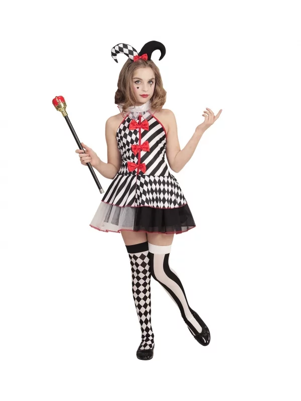 WIDMANN Déguisement Arlequin Fille (robe, Mini-chapeau) 3 WIDMANN Déguisement Arlequin Fille (robe, Mini-chapeau)
