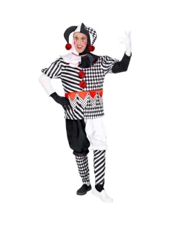 WIDMANN Déguisement Arlequin (manteau, Pantalon, Chapeau, Gants) -Spooky Decor World deguisement arlequin manteau pantalon chapeau gants 1