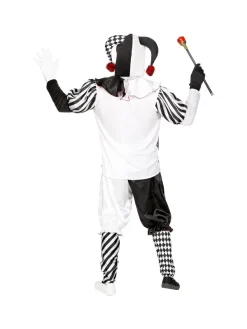 WIDMANN Déguisement Arlequin (manteau, Pantalon, Chapeau, Gants) -Spooky Decor World deguisement arlequin manteau pantalon chapeau gants 2