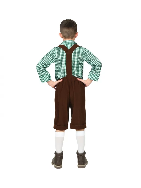 WIDMANN Déguisement Bavarois Enfant (chemise, Lederhosen) 4 WIDMANN Déguisement Bavarois Enfant (chemise, Lederhosen) – Image 2