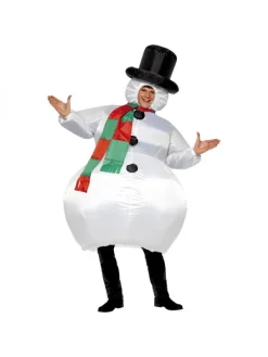 Smiffys Déguisement Bonhomme De Neige Gonflable Blanc