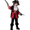 WIDMANN Déguisement Capitaine Pirate Garçon (veste, Jabots, Pantalon Avec Surbottes, Ceinture, Chapeau, Cache-œil) -Spooky Decor World deguisement capitaine pirate garcon veste jabots pantalon avec sur bottes ceinture chapeau cache oeil
