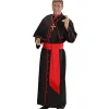 WIDMANN Déguisement Cardinal Noir Et Rouge Homme -Spooky Decor World deguisement cardinal noir et rouge homme