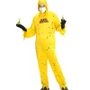 WIDMANN Déguisement Chimiste/Risque Toxique Jaune Homme -Spooky Decor World deguisement chimisterisque toxique jaune homme