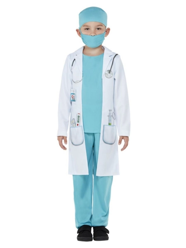 Smiffys Déguisement Chirurgien Enfant Avec Calot Et Masque 4 Smiffys Déguisement Chirurgien Enfant Avec Calot Et Masque – Image 2