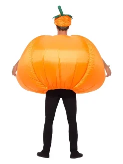 Smiffys Déguisement Citrouille Gonflable Adulte (combinaison, Chapeau) -Spooky Decor World deguisement citrouille gonflable adulte combinaison chapeau 2