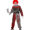 WIDMANN Déguisement Clown De L'horreur Adulte (combinaison & Col) - Du S Au XXXL -Spooky Decor World deguisement clown de l horreur adulte combinaison col du s au xxxl