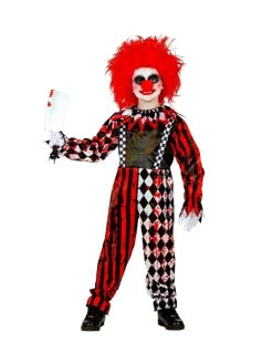 WIDMANN Déguisement Clown De L'horreur Enfant (combinaison & Col) -Spooky Decor World deguisement clown de l horreur enfant combinaison col 1