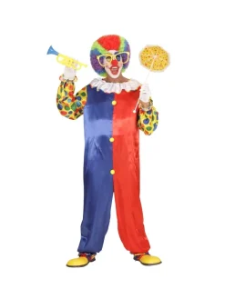 WIDMANN Déguisement Clown Enfant Rouge Et Bleu (combinaison) -Spooky Decor World deguisement clown enfant rouge et bleu combinaison 1