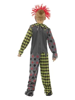 Smiffys Déguisement Clown Fou Enfant (haut, Pantalon Et Masque En EVA Avec Cheveux) -Spooky Decor World deguisement clown fou enfant haut pantalon et masque en eva avec cheveux 1