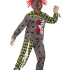 Smiffys Déguisement Clown Fou Enfant (haut, Pantalon Et Masque En EVA Avec Cheveux) -Spooky Decor World deguisement clown fou enfant haut pantalon et masque en eva avec cheveux