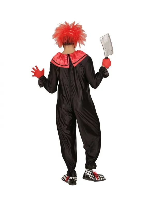 WIDMANN Déguisement Clown Tueur Homme Noir Et Rouge (combinaison) 4 WIDMANN Déguisement Clown Tueur Homme Noir Et Rouge (combinaison) – Image 2