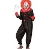WIDMANN Déguisement Clown Tueur Homme Noir Et Rouge (combinaison) 2 WIDMANN Déguisement Clown Tueur Homme Noir Et Rouge (combinaison) -Spooky Decor World deguisement clown tueur homme noir et rouge combinaison