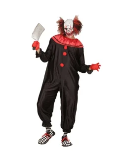 WIDMANN Déguisement Clown Tueur Homme Noir Et Rouge (combinaison) 8 WIDMANN Déguisement Clown Tueur Homme Noir Et Rouge (combinaison) -Spooky Decor World deguisement clown tueur homme noir et rouge combinaison 2