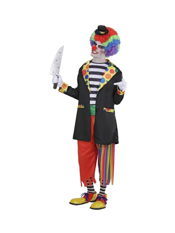 WIDMANN Déguisement Clown Vilain Adulte (veste, Chemise, Pantalon, Chaussettes, Mini-chapeau) 3 WIDMANN Déguisement Clown Vilain Adulte (veste, Chemise, Pantalon, Chaussettes, Mini-chapeau)