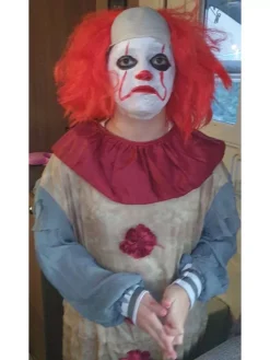 Smiffys Déguisement Clown Vintage Gris Adulte (combinaison, Collerette) -Spooky Decor World deguisement clown vintage gris adulte combinaison collerette 3