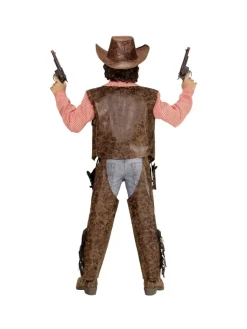 WIDMANN Déguisement Cow-boy Garçon Marron (chemise, Gilet, Chaps, Chapeau) -Spooky Decor World deguisement cow boy garcon marron chemise gilet chaps chapeau 1