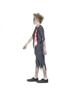 Smiffys Déguisement écolier Zombie, Homme (pantalon, Veste, Fausse Chemise & Cravate) -Spooky Decor World deguisement ecolier zombie homme pantalon veste fausse chemise cravate 2