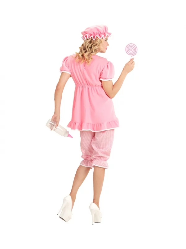 WIDMANN Déguisement Femme Bébé Rose (robe Avec Biberon, Bermuda, Bonnet) 5 WIDMANN Déguisement Femme Bébé Rose (robe Avec Biberon, Bermuda, Bonnet) – Image 3