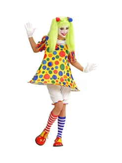 WIDMANN Déguisement Femme Clown (robe Avec Ourlet à Cerceau, Caleçon Long, élastiques Pour Les Cheveux Avec Pompons) 7 WIDMANN Déguisement Femme Clown (robe Avec Ourlet à Cerceau, Caleçon Long, élastiques Pour Les Cheveux Avec Pompons) -Spooky Decor World deguisement femme clown robe avec ourlet a cerceau calecon long elastiques pour les cheveux avec pompons 2