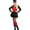 WIDMANN Déguisement Femme Dompteuse De Cirque Rouge Et Noir (veste Avec Gilet, Jupe, Sur-bottes, Chapeau, Fouet) -Spooky Decor World deguisement femme dompteuse de cirque rouge et noir veste avec gilet jupe sur bottes chapeau fouet