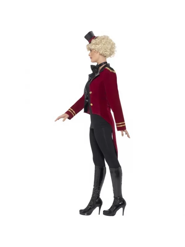 Smiffys Déguisement Femme Mr Loyal ( Avec Veste Queue De Pue, Col Et Mini Haut-de-forme) 3 Smiffys Déguisement Femme Mr Loyal ( Avec Veste Queue De Pue, Col Et Mini Haut-de-forme)