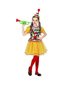 WIDMANN Déguisement Fille Clown (robe Tutu, Mini-chapeau) -Spooky Decor World deguisement fille clown robe tutu mini chapeau 1