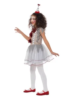 Smiffys Déguisement Fille Clown Vintage (robe Et Serre-tête) -Spooky Decor World deguisement fille clown vintage robe et serre tete 1