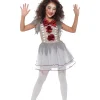 Smiffys Déguisement Fille Clown Vintage (robe Et Serre-tête) -Spooky Decor World deguisement fille clown vintage robe et serre tete